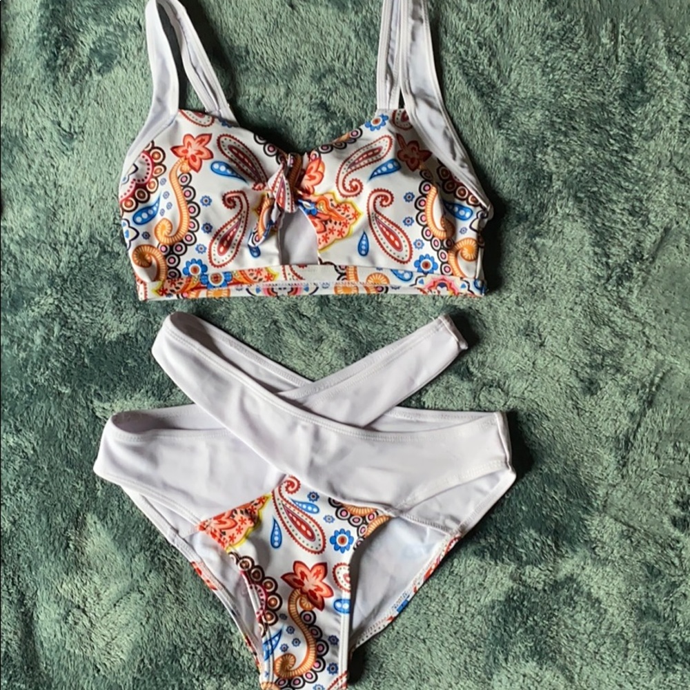 Cute Paisley Bikini Swimsuit